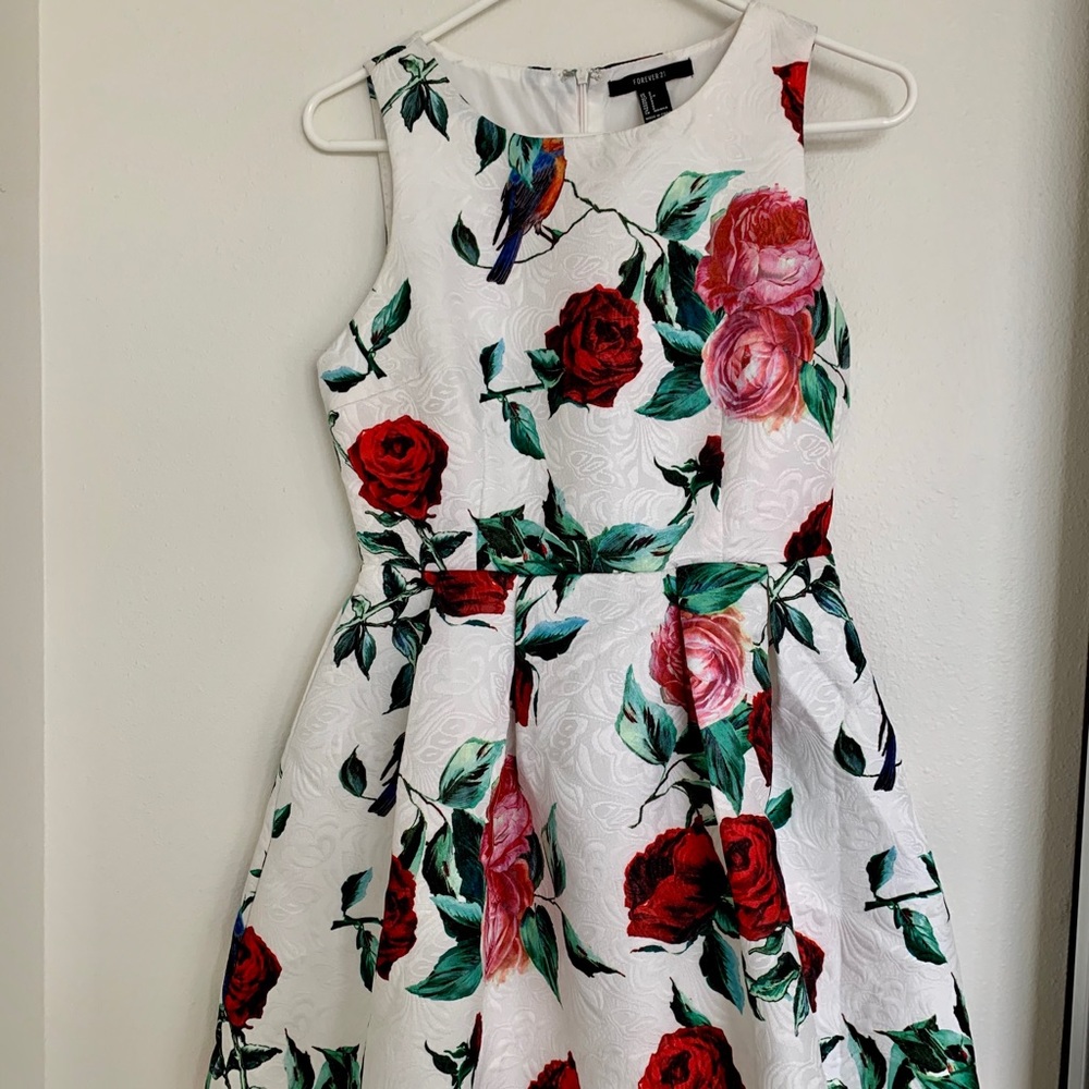Forever21 A-line short floral dress
